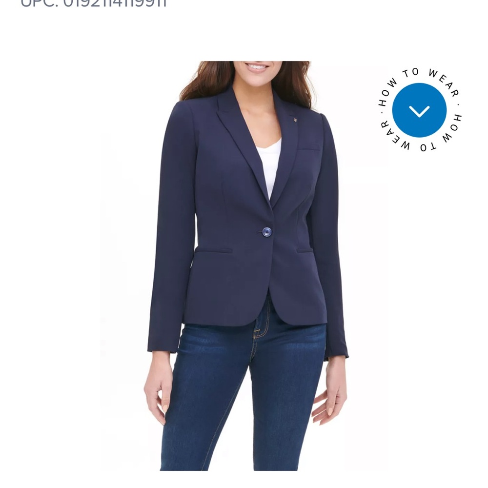 Tommy Hilfiger Women's Navy Blazer